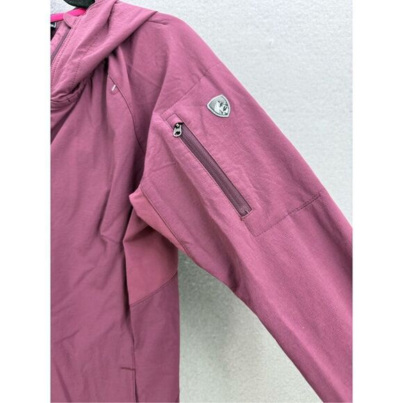 Kuhl Womens Burgundy Half Zip Windbreaker Long Sleeve Rain Jacket Size XS - Picture 8 of 12